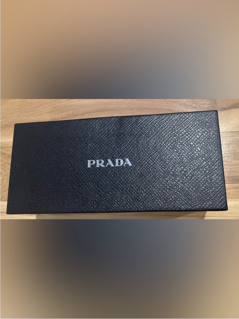 Prada Black Saffiano Logo Gift Box Storage Case